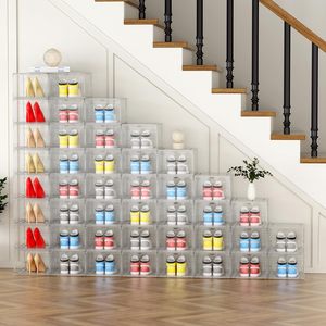 Zapatero Apilable Reforzado y Transparente <span class=keywords><strong>para</strong></span> Zapatillas, Botas, Contenedores, Cocina, Baño, Almacenamiento Ecológico de <span class=keywords><strong>Zapatos</strong></span> - Product Image 6