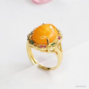 Bague en ambre Ximang 2026, style cire d'abeille <span class=keywords><strong>russe</strong></span>, <span class=keywords><strong>bijoux</strong></span> en gros en direct, génération S4101105 - Product Image 3