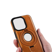 GSCASE Étui de téléphone portable en cuir personnalisé en gros, de qualité supérieure, avec béquille magnétique pour iPhone 15 16 Pro Max, étui en cuir de luxe