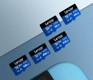 Carte mémoire TF <span class=keywords><strong>Lexar</strong></span> <span class=keywords><strong>633X</strong></span> U3 en plastique bleu 32 Go/64 Go/128 Go/256 Go/512 Go pour enregistreurs de conduite et caméras de surveillance - Product Image 5