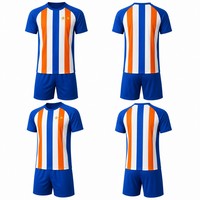 Camiseta de Fútbol Clásica con Rayas Verticales, Diseño Inspirado en España, para Uso Diario en la Calle, OEM Personalizado, MOQ Bajo