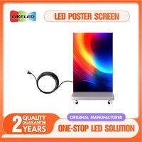 Pieghevole LED Poster Display a LED Flip-up schermo protezione Gob p1.8 p2.5 portatile rapido installazione LED Poster ad alta aggiornamento