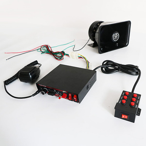 Haut-parleur amplificateur 2 voies 200 W du fabricant, sirène d'urgence 12 V, klaxon d'avertissement pour voitures, camions, pompiers, policiers et chauffeurs - Product Image 1