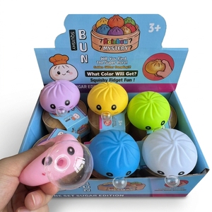 Boîte mystère de boulettes scintillantes, jouets anti-stress qui brillent dans le noir, jouet à presser avec veilleuse, son de craquement à remontée lente - Product Image 3
