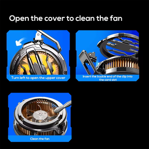 Tốt Nhất Mini Có Thể Sạc Lại Từ Điện Thoại Di Động Điện Thoại Mát Điện Thoại Chơi Game Mát Với Quạt Làm Mát Điện Thoại Di Động Chủ - Product Image 6