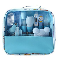 WELLFLYER - Prix d'usine - Trousse de soins et de toilette pour bébé 13 pièces - Ensemble de manucure et pédicure pour le soin des bébés