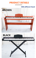 Multifunktionales BDmusic BD885 88-Tasten Digitalpiano mit 3-LED-Display MIDI & Anschlagdynamik 200 Rhythmen & 89 Lieder - Großhandel