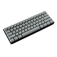 Benutzer definierte 60% russische RGB mechanische Tastatur mit transparenten Tasten kappen rosa blau Abdeckung Notebook-Tastatur für Spiele und Büro