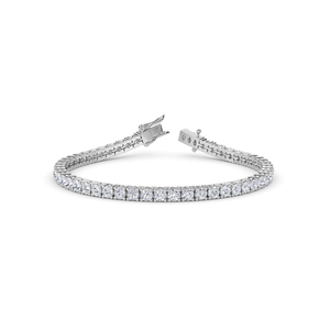 Bracelet en argent sterling 925 avec maillons cubains sertis de pierres de moissanite créées en laboratoire, parfait pour le style hip-hop streetwear - Product Image 2