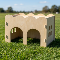 Maisonnette en bois écologique et durable pour hamsters, idéale pour les petits animaux, utilisation extérieure, vente en gros du fabricant