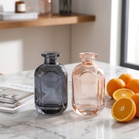 Bouteille diffuseur de parfum vide en verre écologique 100ml 150ml, couleur personnalisée, avec bouchon sphérique pour huiles essentielles et arômes