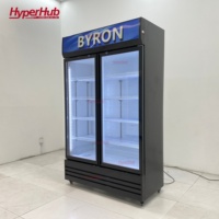 Réfrigérateur Commercial Personnalisé pour Boissons de Gym, Vitrine Réfrigérée 110V/220V avec Porte Vitrée, Refroidissement par Air, Réfrigérateur Statique pour Boissons