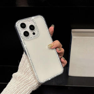 Coque de téléphone transparente minimaliste pour iPhone 17 Pro avec paillettes, sensation premium pour iPhone 16, protection anti-chute unique pour iPhone 15 - Product Image 4