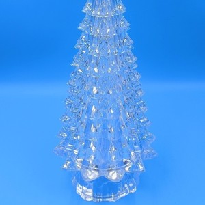 Acrylic Christmas <b>Tree</b> Ornament 15 Inch <b>Lighted</b> Transparent Hanging Decoration For Holiday Decor - Product Image 2