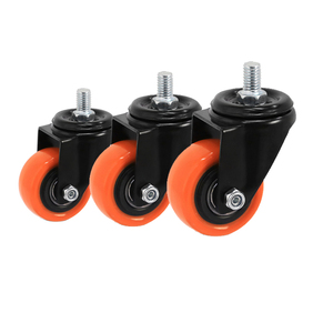 Qianyue Großhandelspreis Schraubbare 360-Grad-Drehbare 1,5-Zoll 2-Zoll 2,5-Zoll Möbelrollen in Orange - Product Image 1