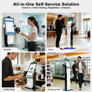 Kiosque de commande automatique de 15,6 pouces, écran tactile, kiosque de <span class=keywords><strong>paiement</strong></span>, machine POS de bureau, montage mural, kiosque de <span class=keywords><strong>paiement</strong></span> en libre-service, restauration rapide - Product Image 4