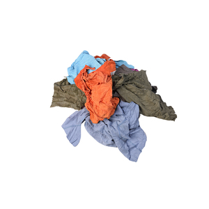 10kg 20kg 25kg ミックスカラー Tシャツ リサイクルコットン 機械用ウエス 衣類 100KG 梱包 再生綿ラグ - Product Image 6