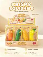Jouet de décompression à rebond lent et croustillant en forme de beignets de fruits et légumes