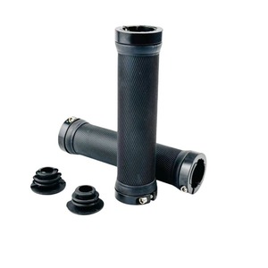 Poignées de guidon de vélo 22,2 mm en caoutchouc noir pour VTT antidérapantes avec mécanisme de verrouillage - Product Image 5