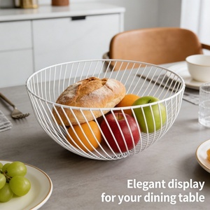 Cestino per il Pane in Metallo per Ristoranti e Casa, Cestino di Servizio in Filo Metallico, Produttore OEM Cina - Product Image 1