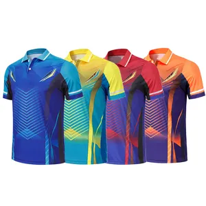 Custom Design Oem Logo Tafeltennis Kleding Kleren T-shirt Golf Wear Vrouwen Polo T-shirt Slim Fit Badminton Sport Kleding