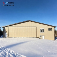 Hangar d'avion préfabriqué en structure métallique HALLE AUS STAHL – Hangar commercial métallique à grande portée personnalisé