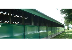 Antil-uv và không thấm nước màu xanh lá cây tráng bạt ngựa tròn uốn cong đồng cỏ Lều trở lại tường lều cho ngựa để thức ăn và ngủ - Product Image 4