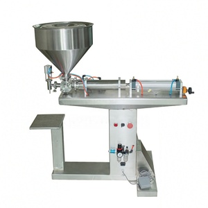 Machine de remplissage d'huile pour huile d'olive et huile comestible, remplisseuse <span class=keywords><strong>semi</strong></span>-automatique à piston avec remplissage de bouteilles en acier inoxydable - Product Image 2