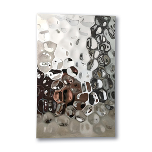 Lamiera di acciaio inossidabile laminata a freddo 304 316 acqua ondulazione timbrata colore decorativo piatto specchio acqua ondulazione timbrato lamiera di acciaio BA - Product Image 5