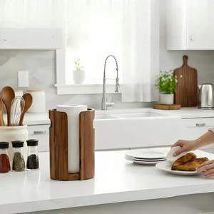 Portarotolo da Tavolo in <span class=keywords><strong>Legno</strong></span> con Manico per Soggiorno, Cucina, Sala da Pranzo e Camera da Letto - Product Image 5