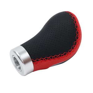 Pommeau de levier de vitesse universel pour voiture, en cuir perforé, ergonomique, remplacement pour transmission manuelle - Product Image 2