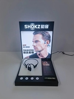 Affichage de casque acrylique directement personnalisé en usine avec support d'affichage acrylique d'écouteur de fond de LED pour le magasin de détail