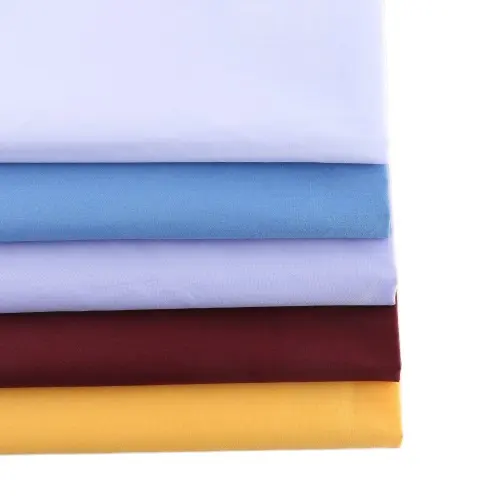 Wholesale Ready Goods Stock Super Holland Vietnam Egyptian Percale Blue White T-Shirt Textile Woven Jersey Fabric 100% Cotton