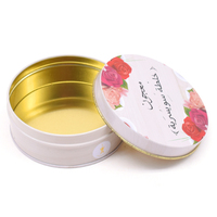 Boîte en métal ronde personnalisée réutilisable de qualité alimentaire pour thé, chocolat, cire, bonbons, biscuits, safran – Idéale pour les cadeaux de Noël