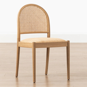 Modern Mid-Century estilo madeira maciça Rattan jantar cadeira para Home Offices Hotéis Apartamentos para jantar e café - Product Image 6