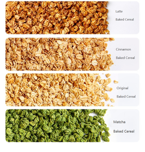 Céréales de granola et flocons d'avoine cuites au four, saveurs <span class=keywords><strong>chocolat</strong></span> <span class=keywords><strong>noir</strong></span>, matcha, cacao, thé <span class=keywords><strong>noir</strong></span>, pomme, cannelle, latte, saveur originale, 20 kg - Product Image 2