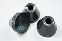 Cone de nez en fibre de carbone haute résistance, couvercle conique personnalisé pour les pièces de carénage avant d'avion RC et de drone