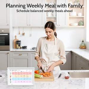 Calendrier numérique, calendrier électronique 10,1'', tableau des tâches, écran tactile intelligent WiFi, planning familial interactif, organisateur - Product Image 5