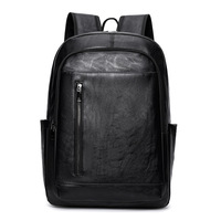 Sac à dos professionnel, sac à dos décontracté, sacoche pour ordinateur grande capacité pour homme, sac de voyage et d'école imperméable, en cuir simple