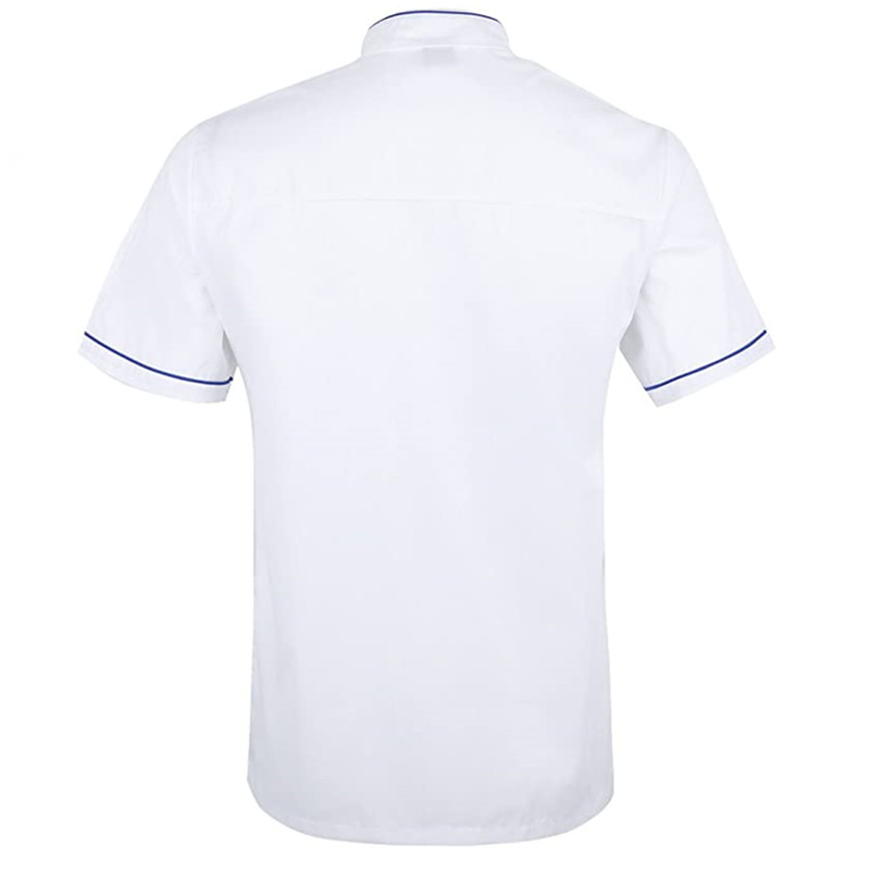 Wholesale Unisex Short Sleeve Chef Jacket with Chef Uniform for Restaurant