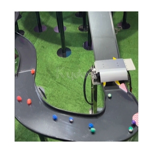 Marbles flipper diffusion en direct roulement perle rallye plateau bataille compétition course jeu fabricant direct de la piste de marbre - Product Image 5