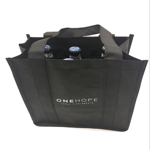 Wholesale 2 4 6 Pack Bottle <strong>Wine</strong> Tote <strong>Bags</strong> PP Non Woven Beer Bottle <strong>Bag</strong> Custom logo for Travel - Product Image 3