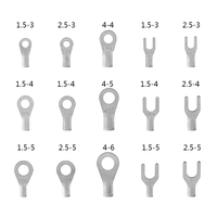 Connecteur de câble personnalisable, borne à sertir en laiton, type U/Y, pour câbles