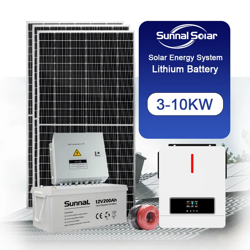 1KV 6KW 8KW 10KW năng lượng mặt trời hệ thống năng lượng cho người cắm trại van tắt lưới năng lượng mặt trời hệ thống bảng điều khiển cho điều hòa không khí