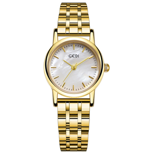 Reloj Minimalista con Esfera de Madreperla para Mujer, Reloj de Pulsera de Cuarzo con Correa de Acero, Casual, para el Día a Día, Resistente al Agua - Product Image 4