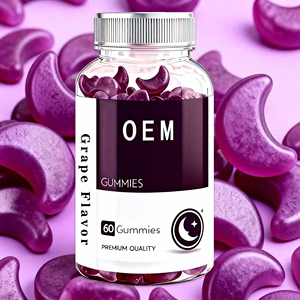 เยลลี่เมลาโทนินวีแกนสำหรับการนอนหลับที่ดีขึ้น ผลิตภายใต้แบรนด์ของลูกค้า (OEM) รสผลไม้ สำหรับผู้ใหญ่ - Product Image 1