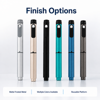 Dispositif d'injection de type stylo V2 réutilisable à bouton-poussoir avec poignée antidérapante et étui portable pour injection sous-cutanée