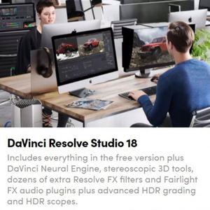 Da Vinci One Drive Download: Editing Professionale, Colorazione, Effetti e Post-Produzione Audio con <span class=keywords><strong>DaVinci</strong></span> Resolve <span class=keywords><strong>Studio</strong></span> Versione 18 - Product Image 2