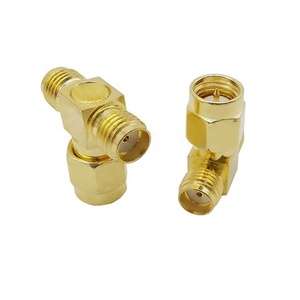 Đôi SMA nữ t Loại RF Coax kết nối 3 cách Splitter RF SMA Nam/Nữ/Nữ TEE adapter, t Loại SMA Nam để 2 - Product Image 1