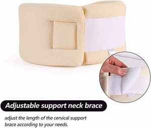 Zachte Foam Neck Brace Universal Halskraag Verstelbare Neck Brace Voor Slapen Verlicht Nekpijn En Wervelkolom Druk - Product Image 3